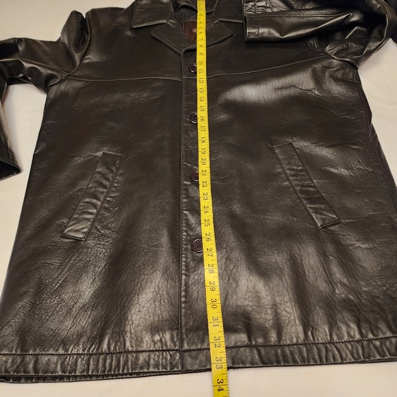 Coach Men's Black Soft Leather Coat - Picture 13 of 14
